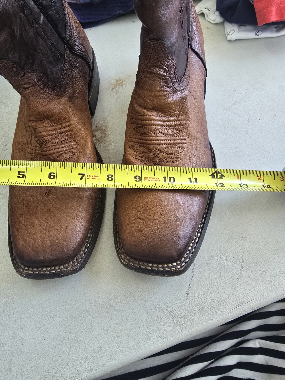 Cuadra Men's Two-Tone Brown Western Cowboy Boots - Picture 15 of 16